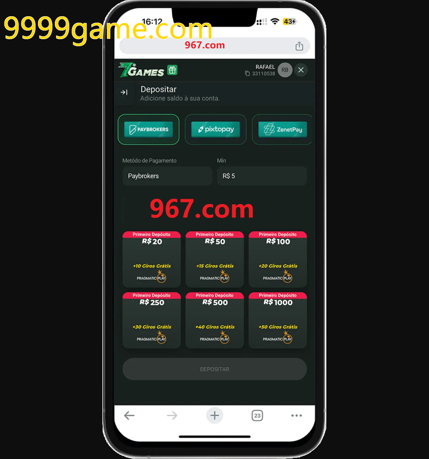 Baixe o aplicativo 9999game.com para jogar a qualquer momento