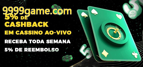 Promoções do cassino ao Vivo 9999game.com